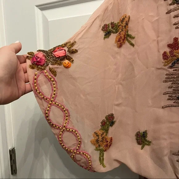 Tracy Reese Floral Beaded Top - Picture 10 of 14